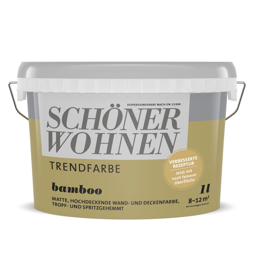 Trendfarbe 'Bamboo' grün matt 1 l