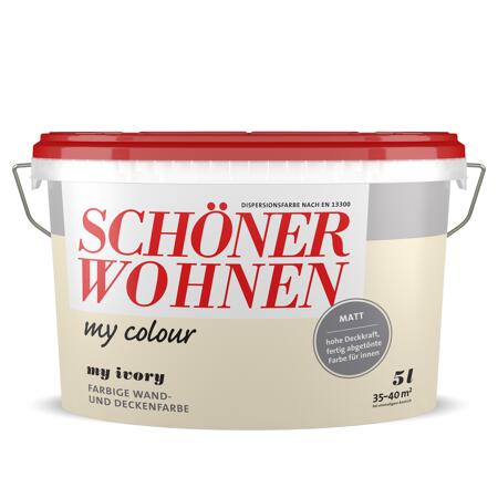2. Bild von Wandfarbe my colour 'my ivory' hellbeige matt 5 l