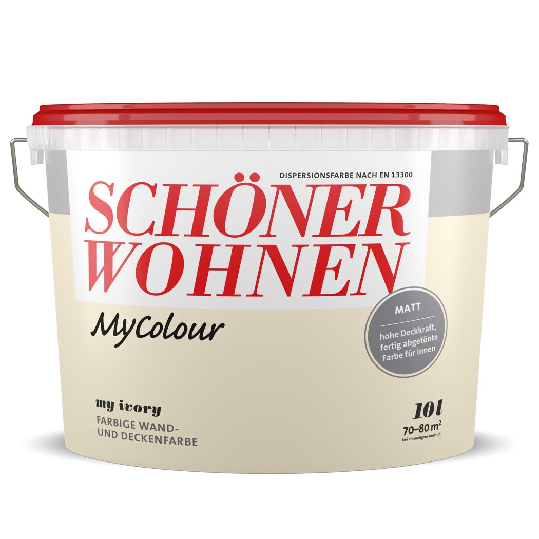 Eimer mit Mycolor Wand- und Deckenfarbe in My Ivory