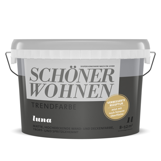 Bild von Trendfarbe 'Luna' schwarzgrau matt 1 l