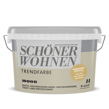 Eimer mit Schöner Wohnen Trendfarbe Moon