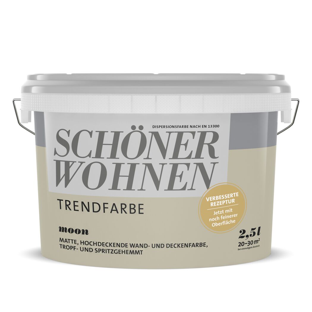 2,5l Eimer SCHÖNER WOHNEN Trendfarbe Moon