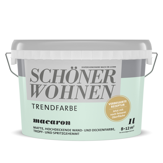 Bild von Trendfarbe 'Macaron' minzgrün matt 1 l