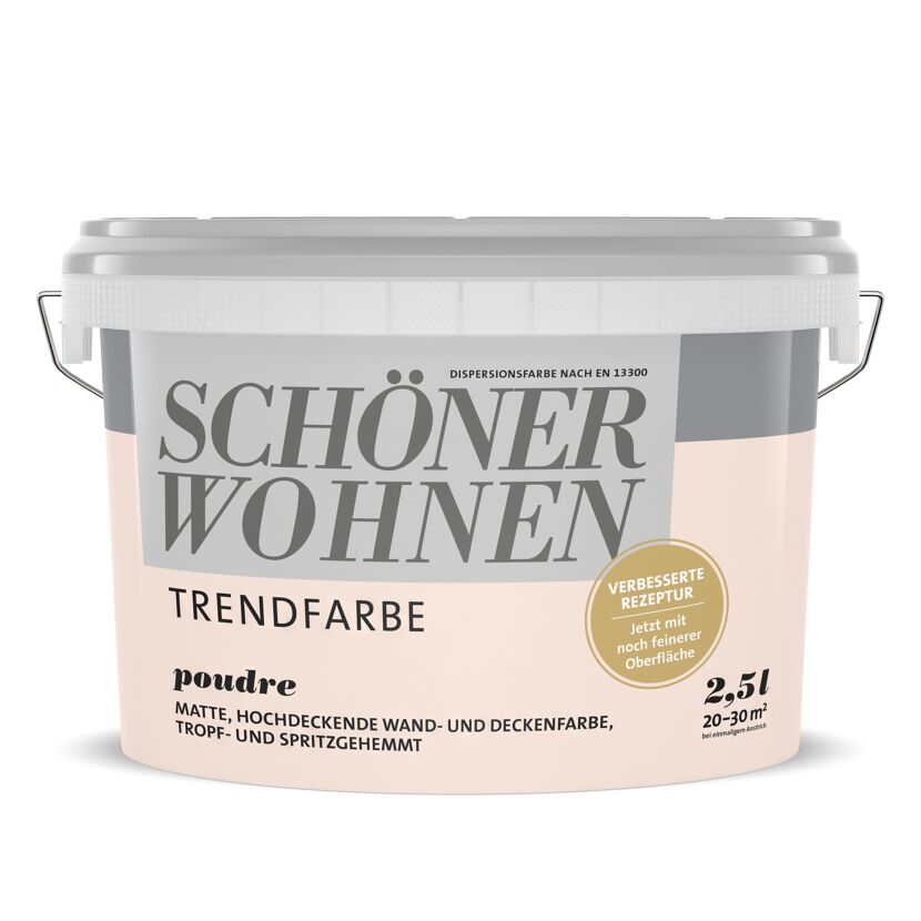 2,5l Eimer SCHÖNER WOHNEN Trendfarbe Poudre