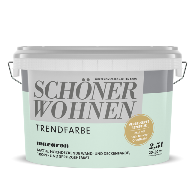 Bild von Trendfarbe 'Macaron' minzgrün matt 2,5 l