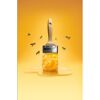 Pinsel mit Honigwaben und Bienen