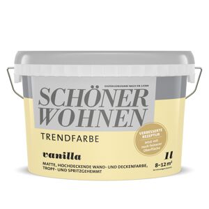 Trendfarbe 'Vanilla' gelb matt 1 l