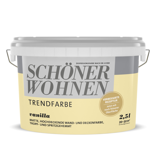 Bild von Trendfarbe 'Vanilla' gelb matt 2,5 l