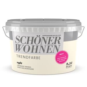 Trendfarbe 'Sylt' hellbeige matt 2,5 l