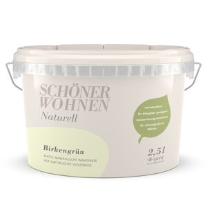 Naturell Wandfarbe 'Birkengrün' matt 2,5 l