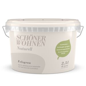 Naturell Wandfarbe 'Felsgrau' matt 2,5 l