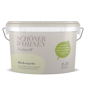 Naturell Wandfarbe 'Birkengrün' matt 7,5 l