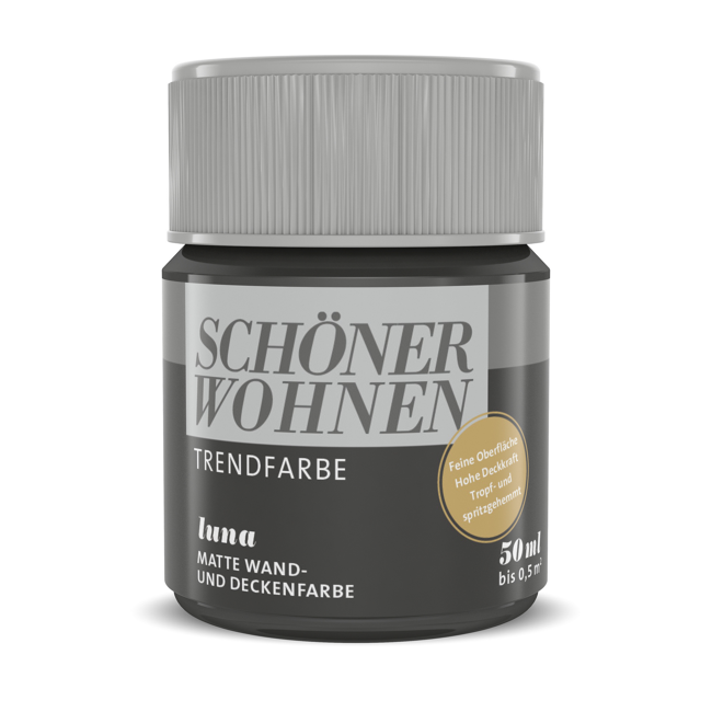 Bild von Trendfarbe 'Luna' schwarzgrau matt 50 ml