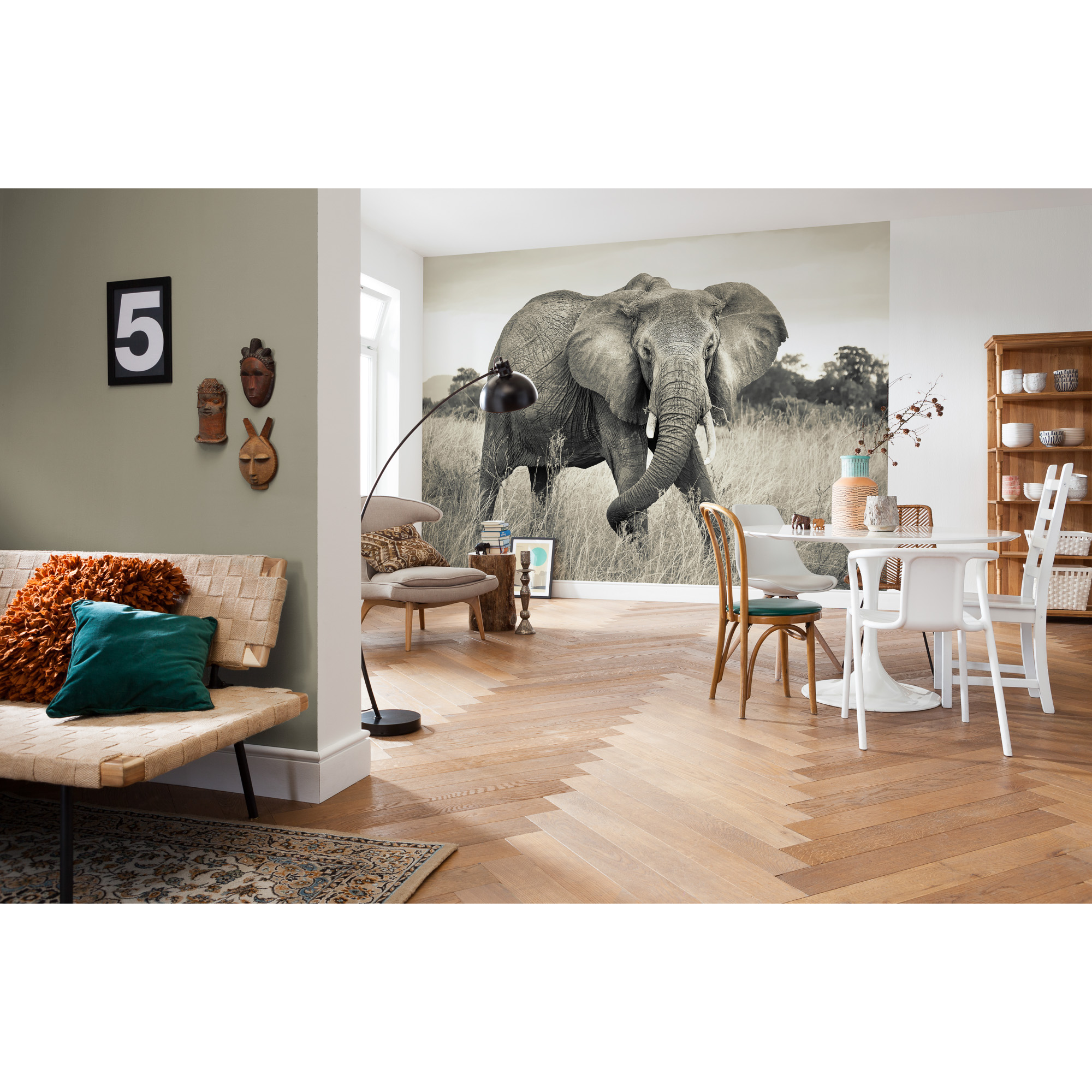 Vliesfototapete 'Elephant' 368 x 248 cm + product picture