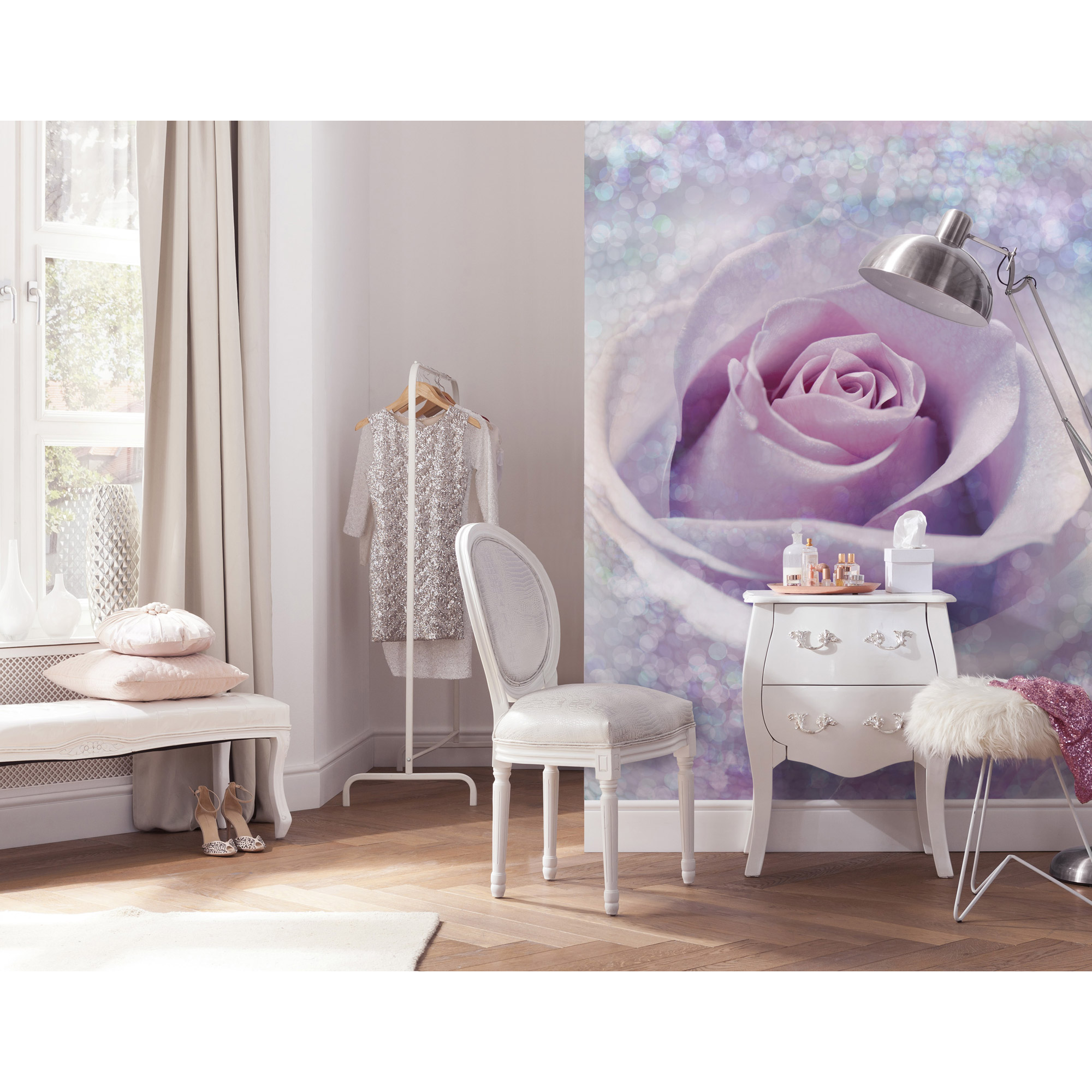 Vliesfototapete 'Delicate Rose' 184 x 248 cm + product picture