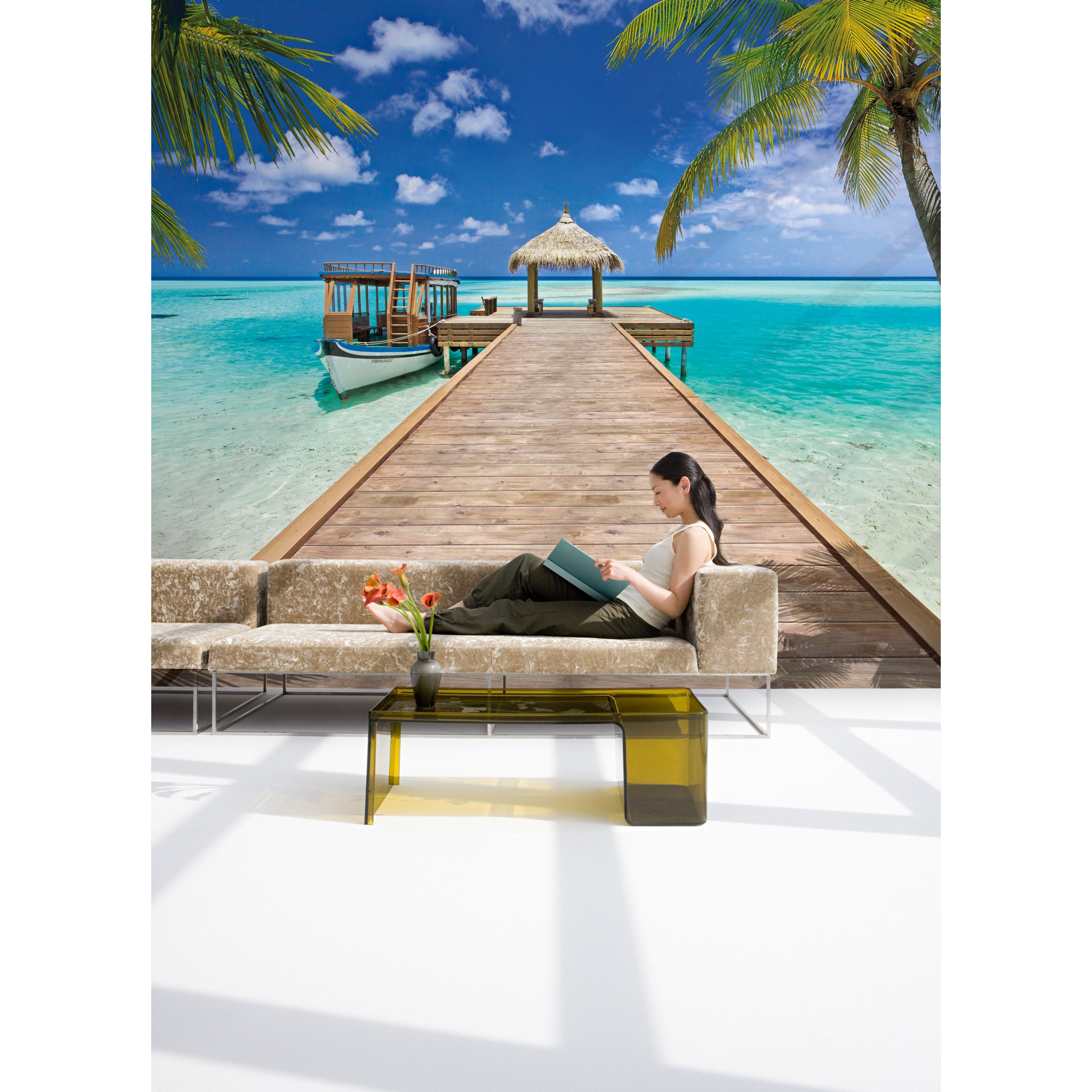 Fototapete 'Beach Resort' 368 x 254 cm + product picture