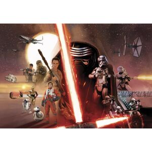 Fototapete 'Star Wars EP7 Collage' 368 x 254 cm