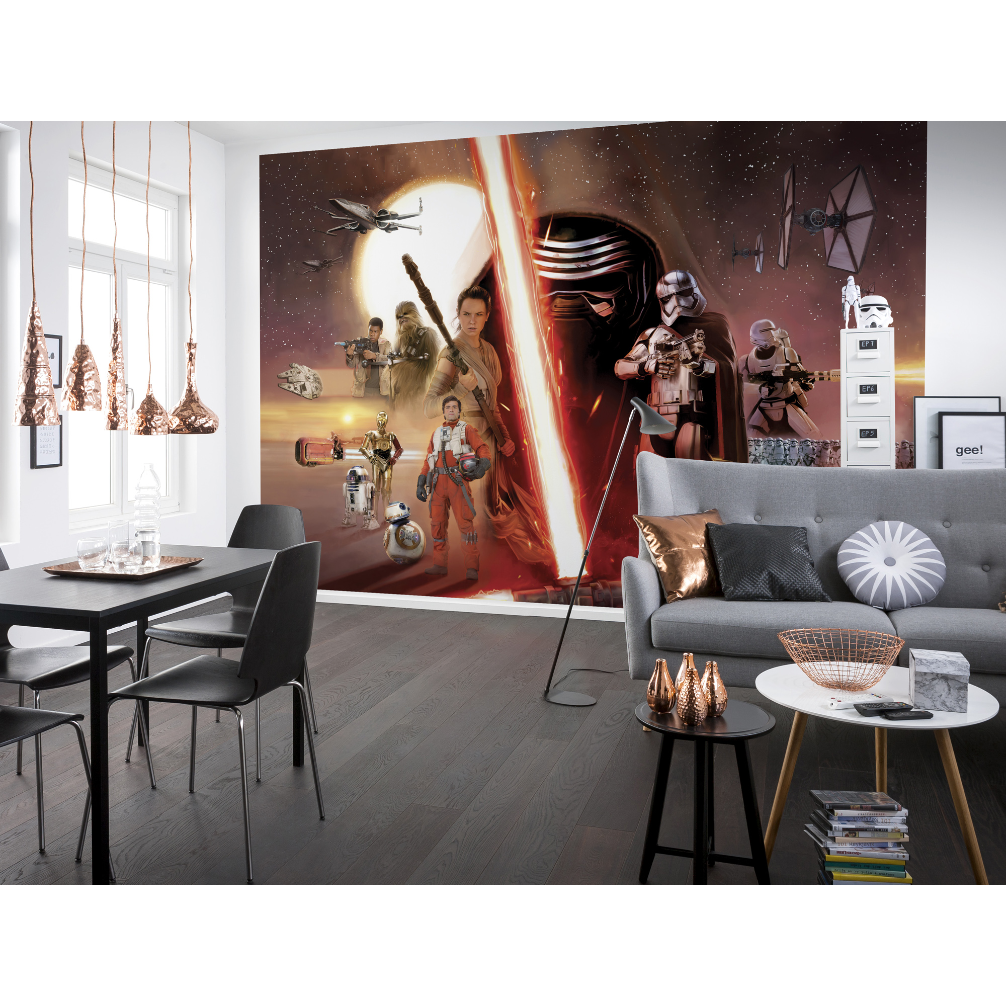 Fototapete 'Star Wars EP7 Collage' 368 x 254 cm + product picture