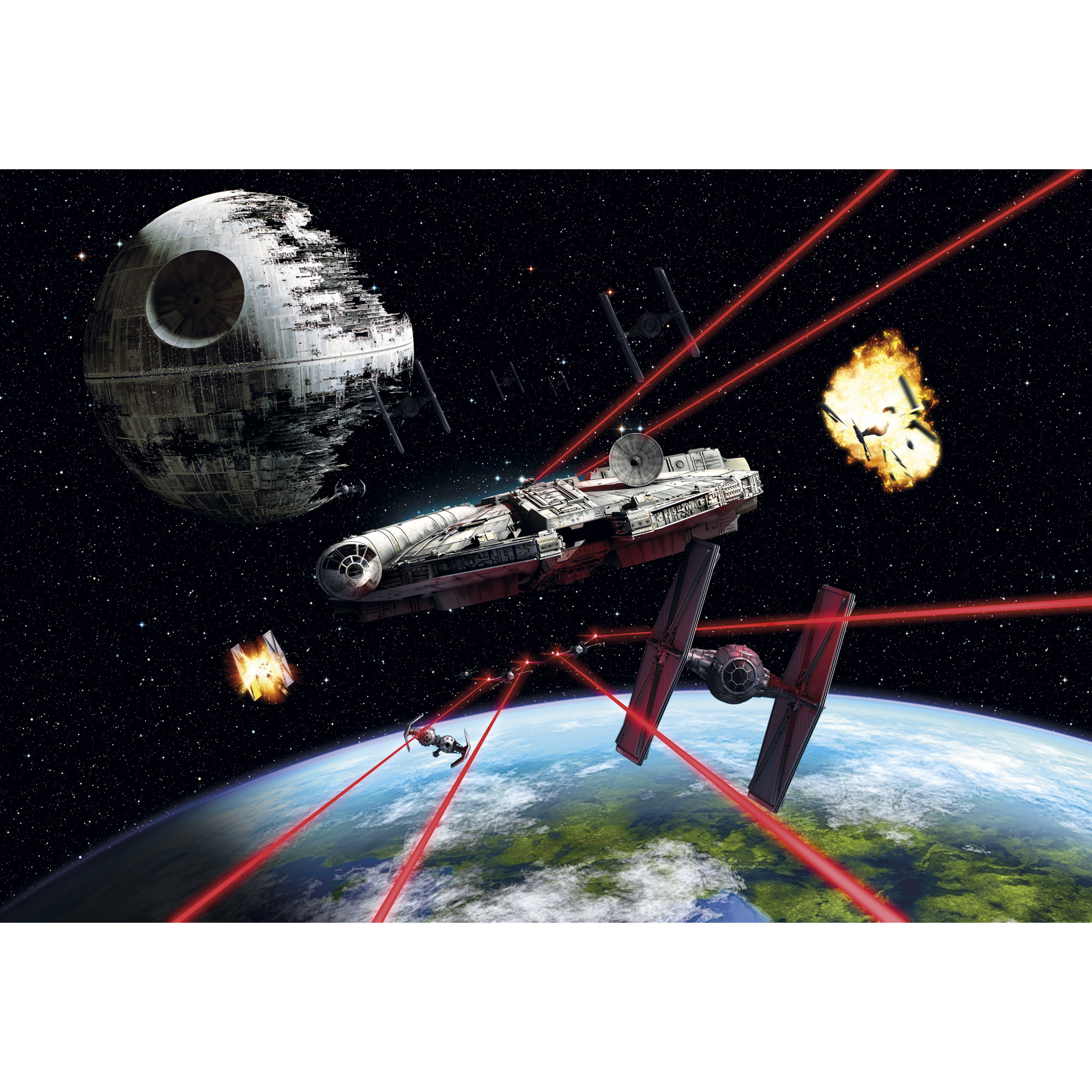 Fototapete 'Star Wars Millennium Falcon' 368 x 254 cm + product picture