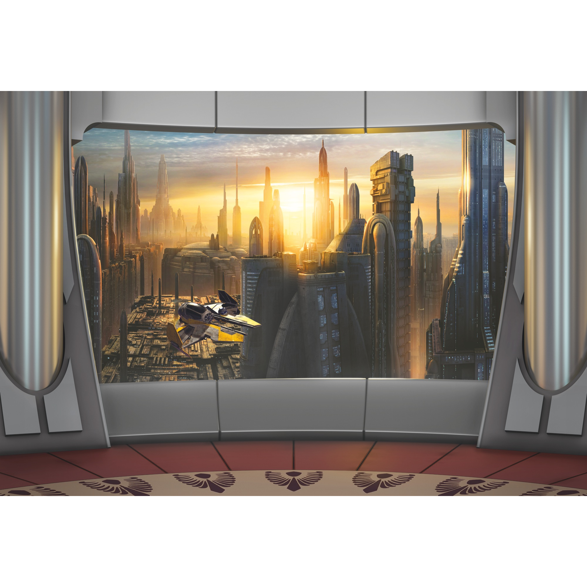 Fototapete 'Star Wars Coruscant View' 368 x 254 cm + product picture