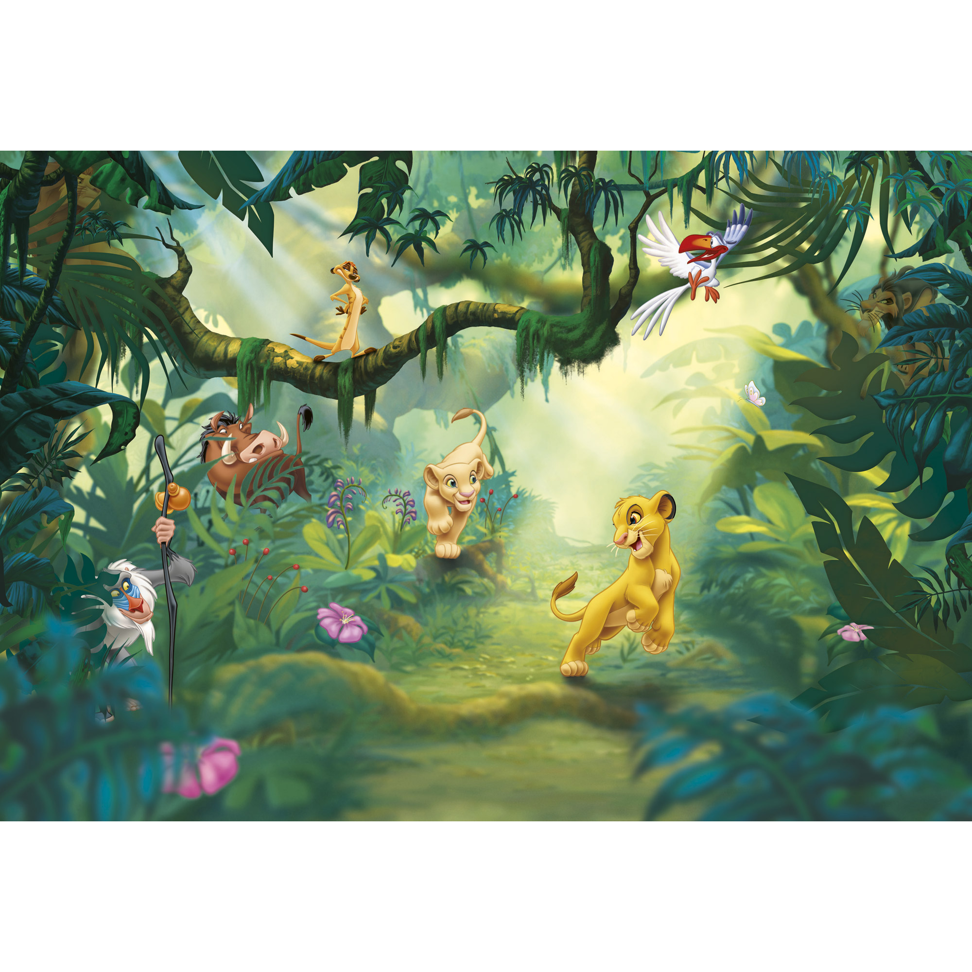 Fototapete 'Lion King Jungle' 368 x 254 cm + product picture