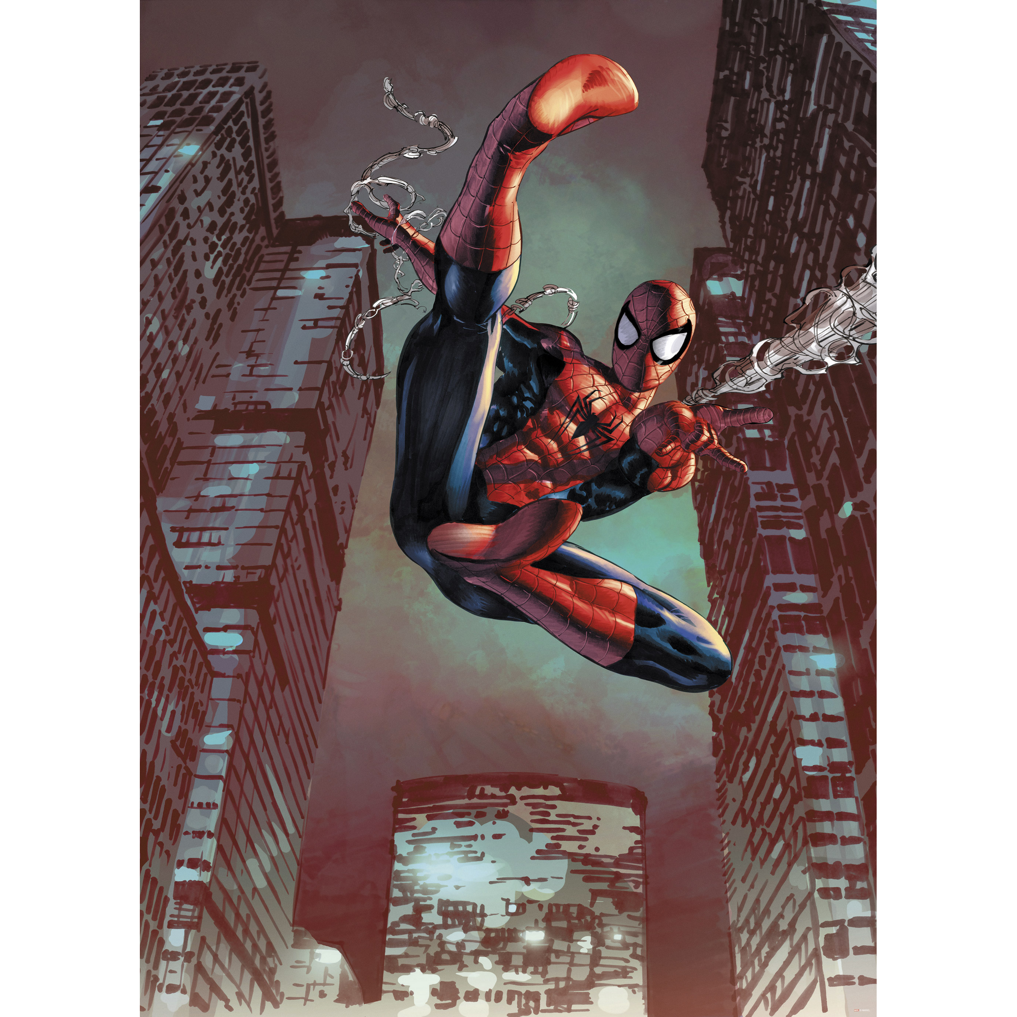 Fototapete 'Spider-Man Jump' 184 x 254 cm + product picture
