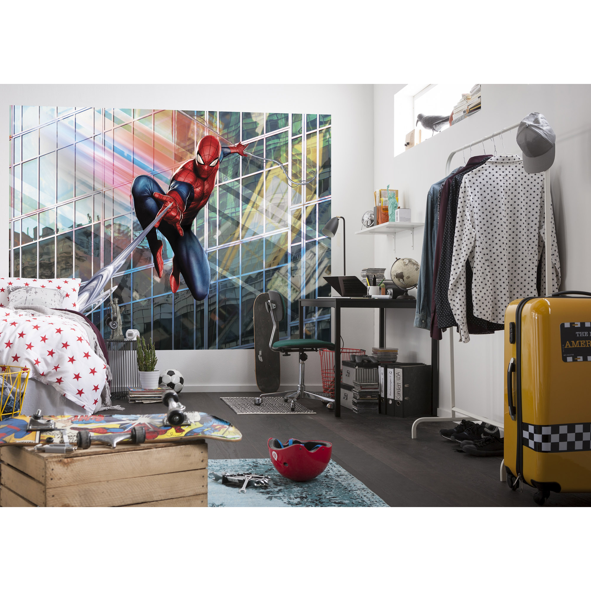 Fototapete 'Spider-Man Rush Hour' 184 x 254 cm + product picture