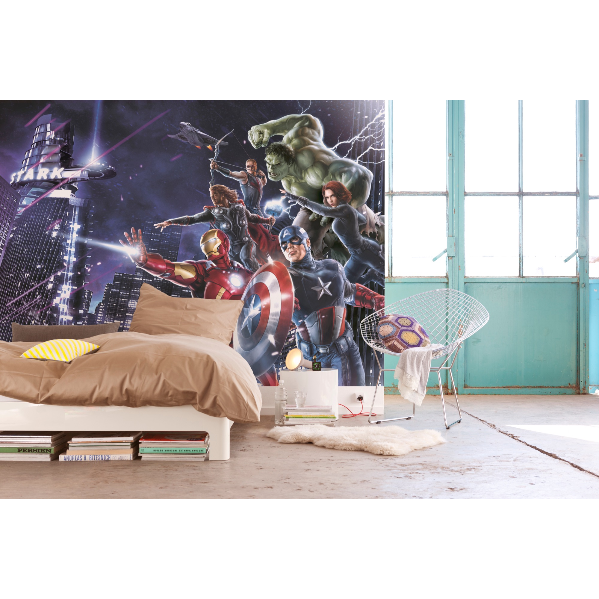 Fototapete 'Avengers Citynight' 254 x 184 cm + product picture