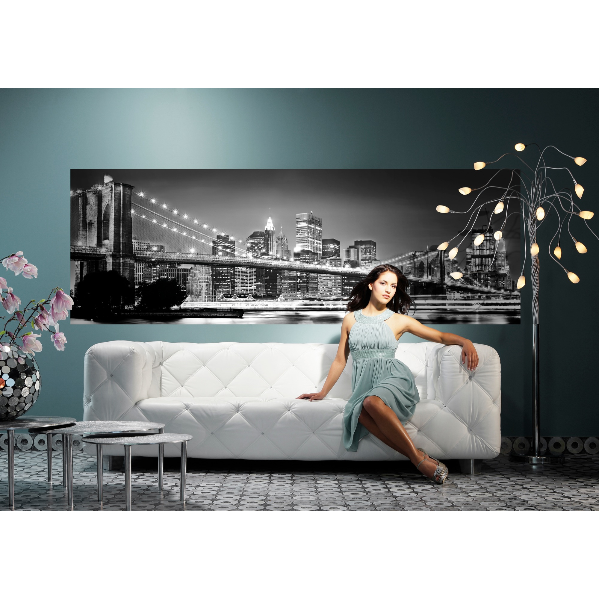 Fototapete 'Brooklyn Bridge' 368 x 127 cm + product picture