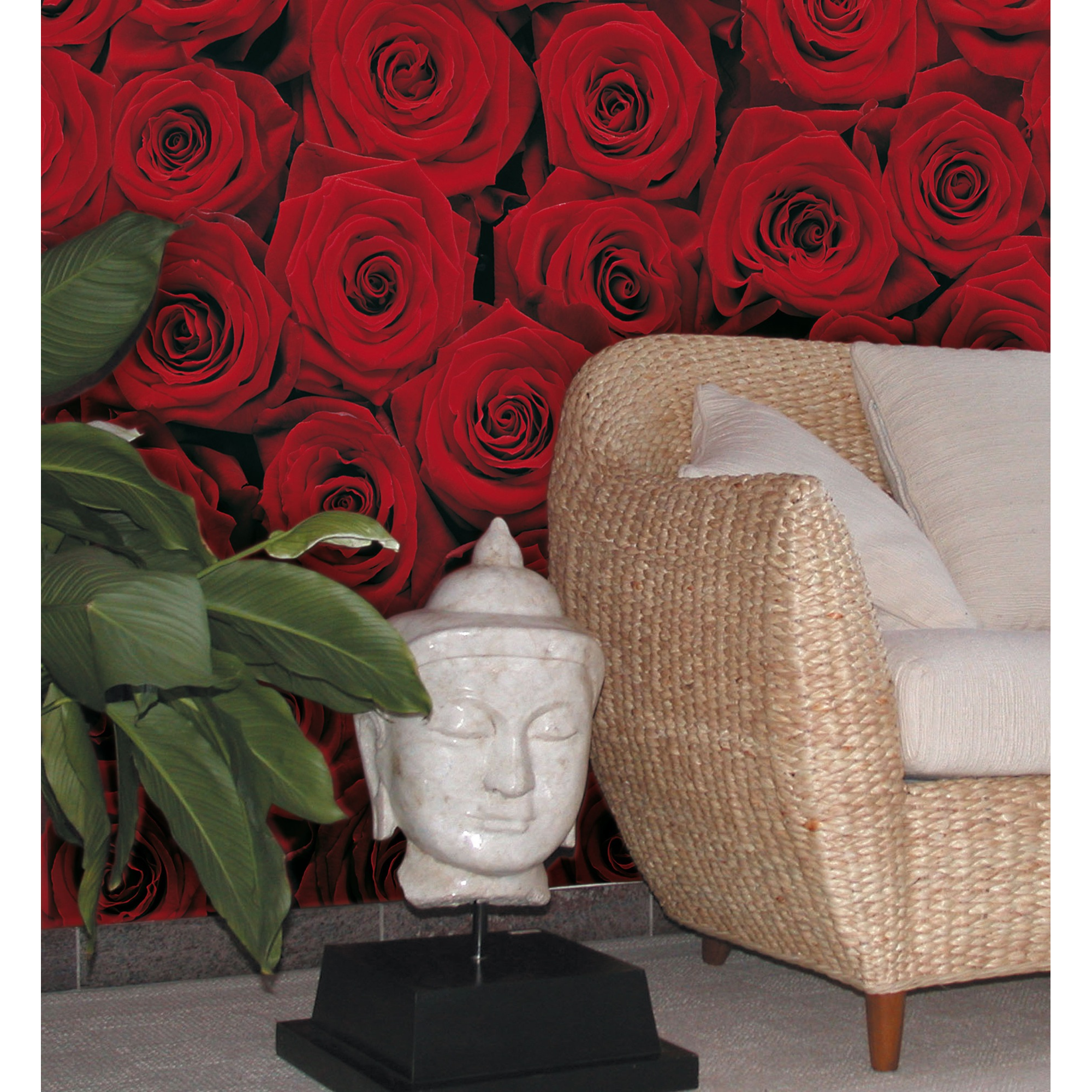 Fototapete 'Roses' 194 x 270 cm + product picture