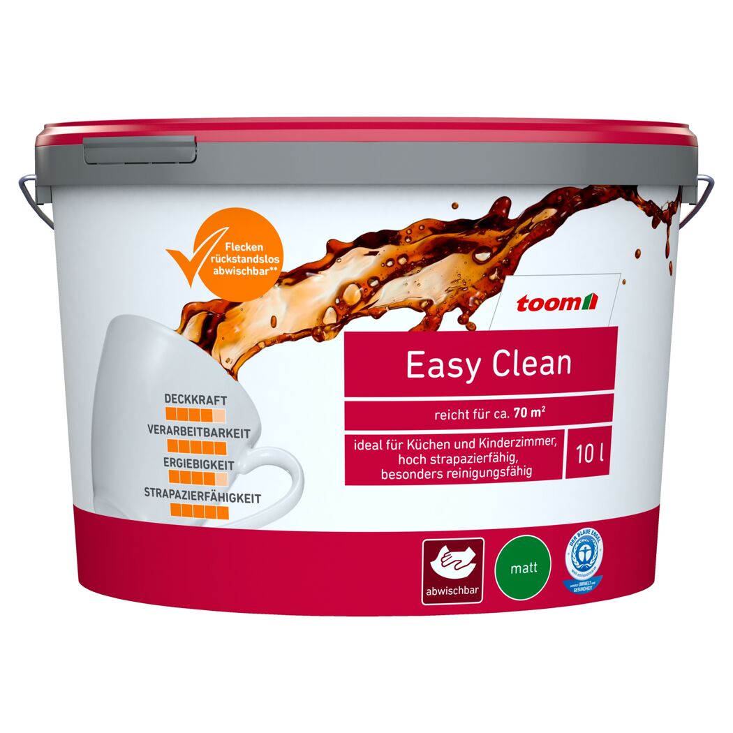 10 l Eimer toom Easy Clean Farbe, matt, weiß
