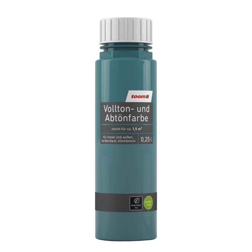 toom Vollton- und Abtönfarbe, petrol, 0,25 l