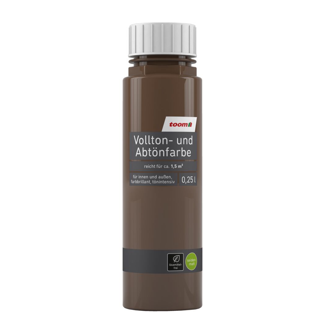 toom Vollton- und Abtönfarbe, 0,25l, seidenmatt