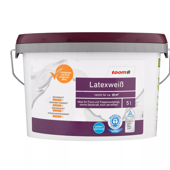 Bild von Latexweiß seidenglänzend 5 l