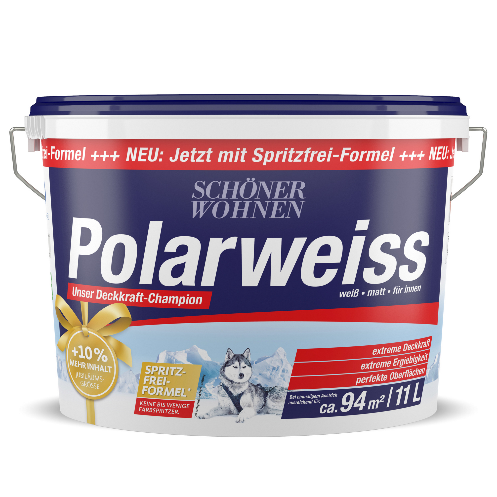 Wandfarbe 'Polarweiß' matt 11 l + product picture