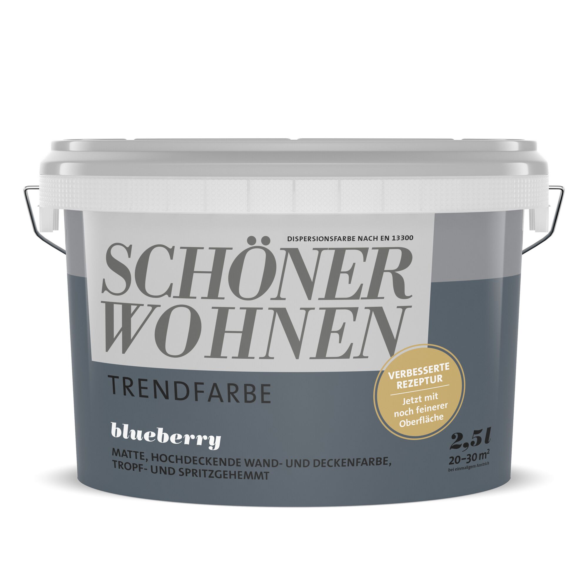 2,5 Liter Eimer Schöner Wohnen Trendfarbe Blueberry