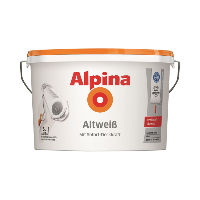 Bild von Innenfarbe altweiß matt 5 l