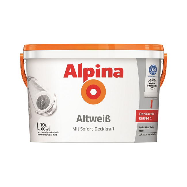 Bild von Innenfarbe altweiß matt 10 l