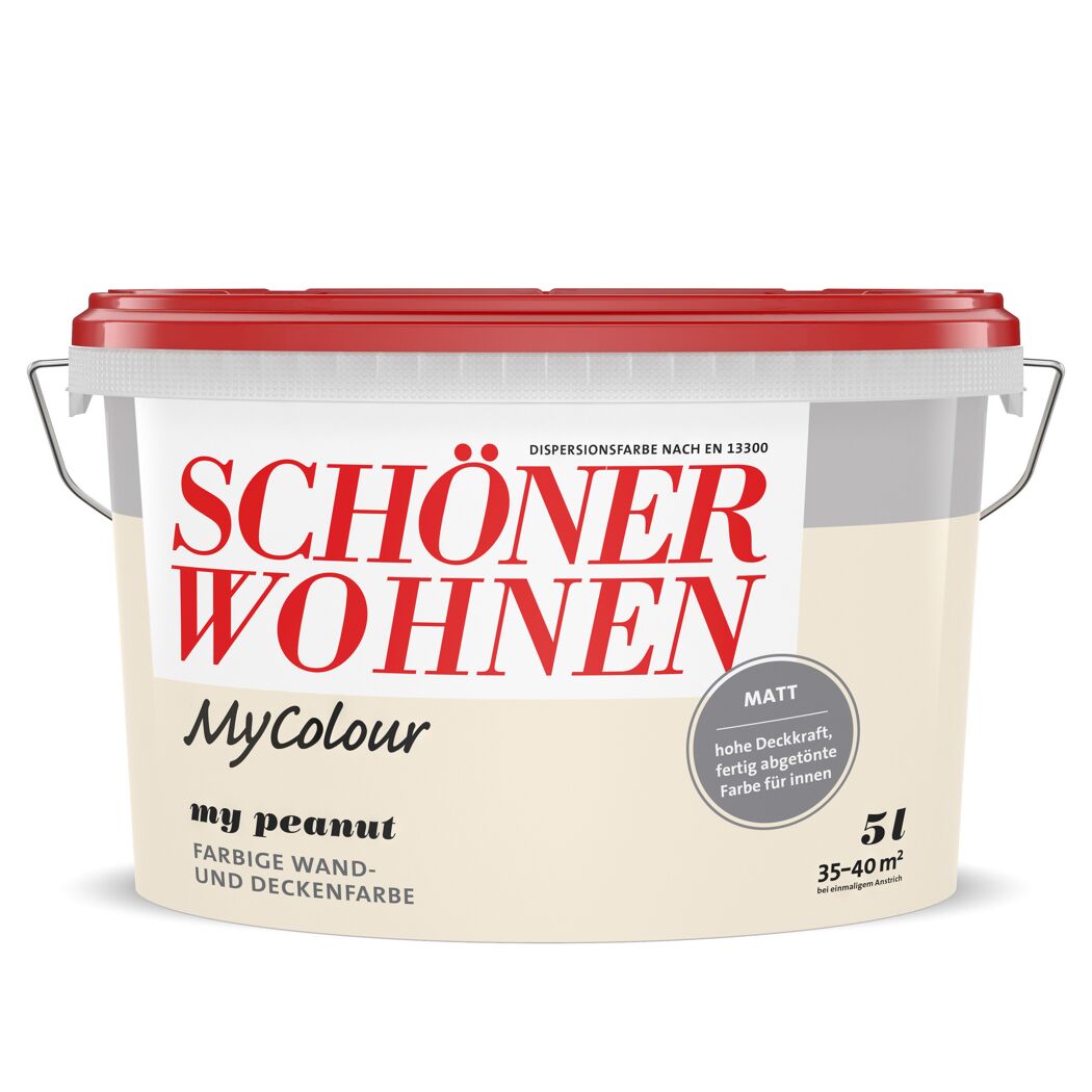 Wandfarbe my colour 'my peanut' beigebraun matt 5 l