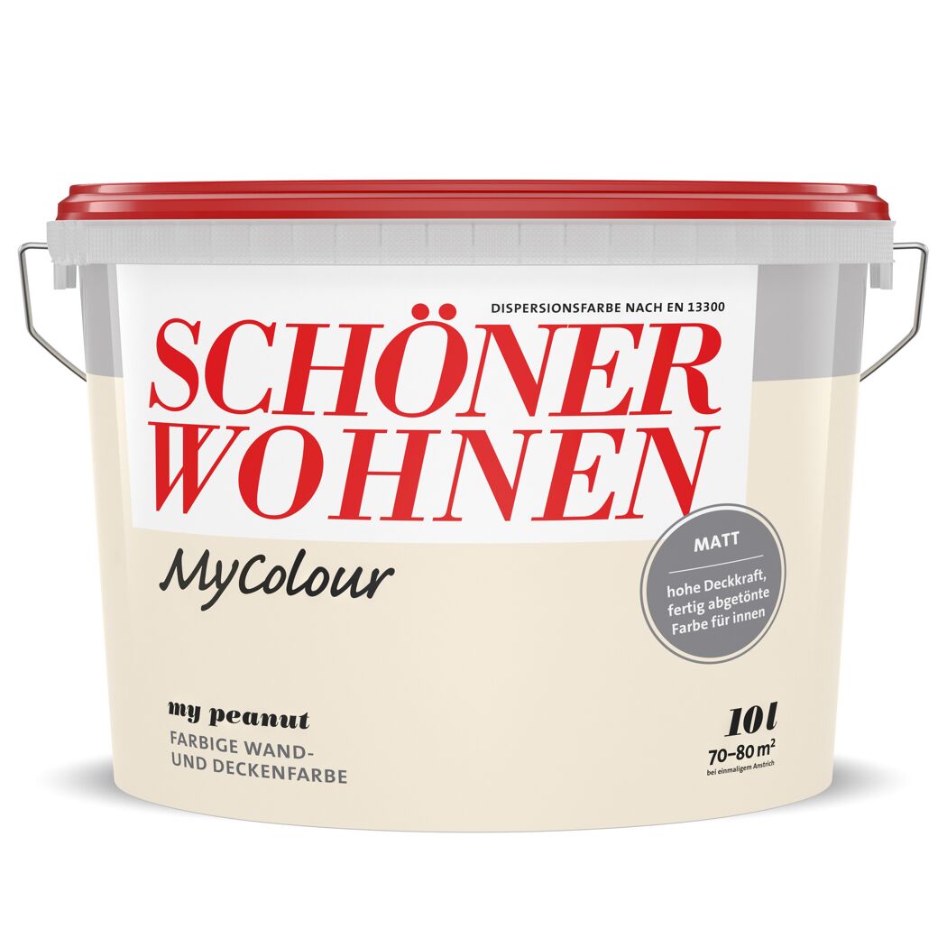 Wandfarbe my colour 'my peanut' beigebraun matt 10 l