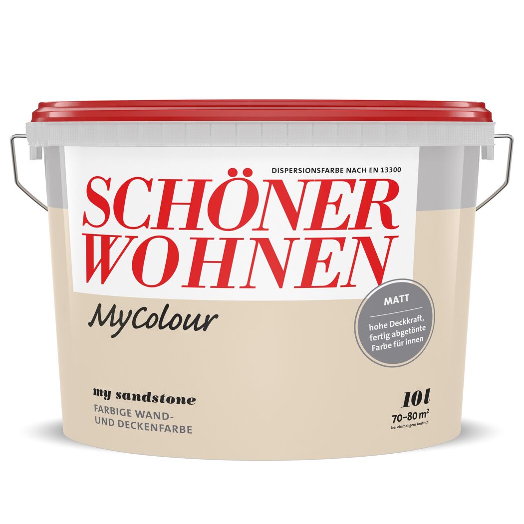 Wandfarbe my colour 'my sandstone' beigebraun matt 10 l
