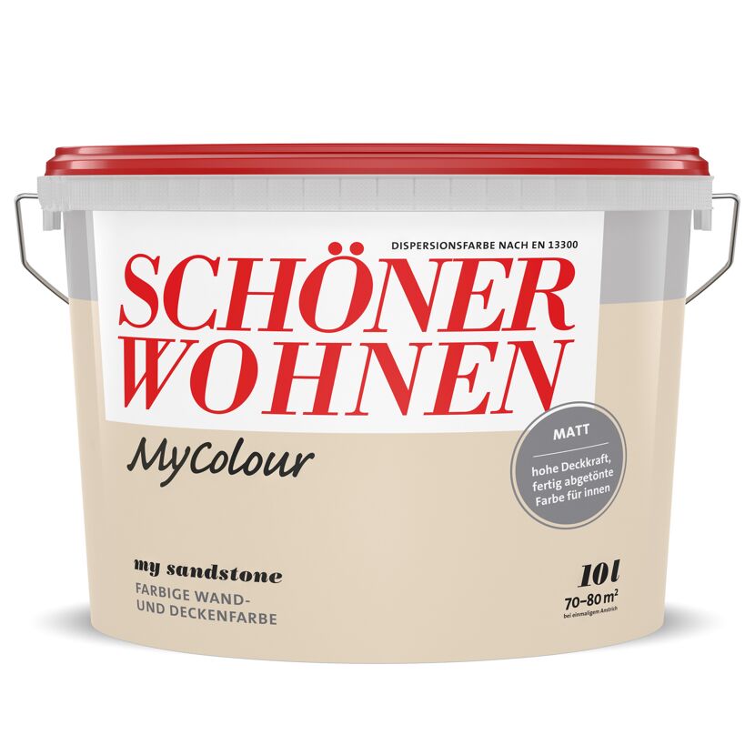 Wandfarbe my colour 'my sandstone' beigebraun matt 10 l