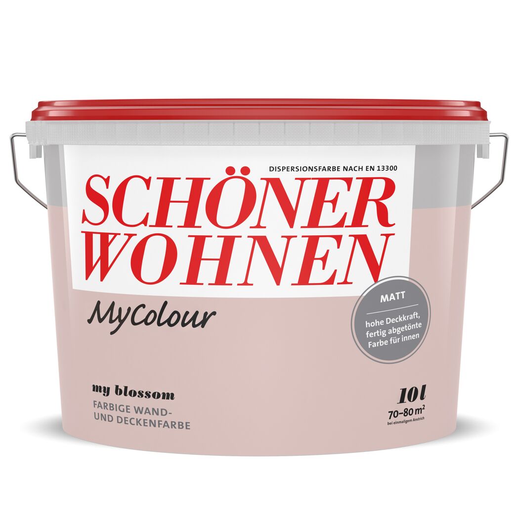 Wandfarbe my colour 'my blossom' altrosa matt 10 l