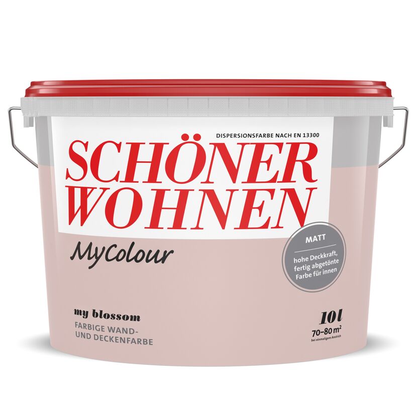 Wandfarbe my colour 'my blossom' altrosa matt 10 l