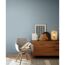 Wohnzimmer mit grauer Wandfarbe Denim