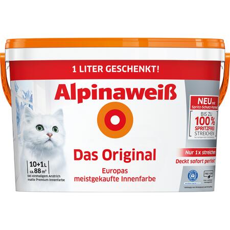 2. Bild von Innenfarbe 'Alpinaweiß' matt 11 l