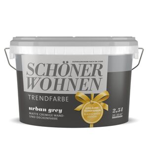 Trendfarbe 'Urban Grey' grau matt 2,5 l