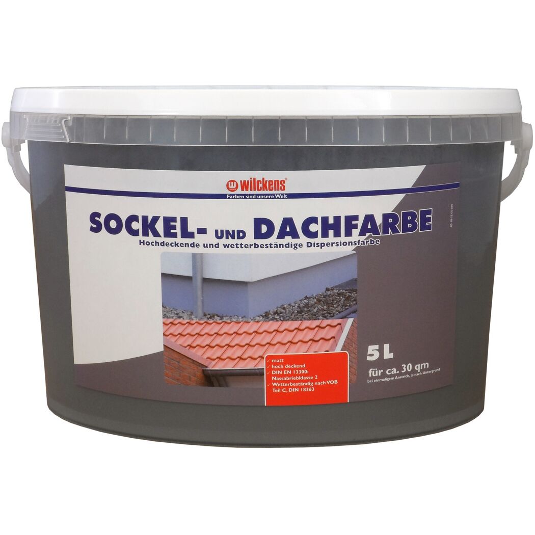 Sockel- & Dachfarbe schieferfarben matt 5 l