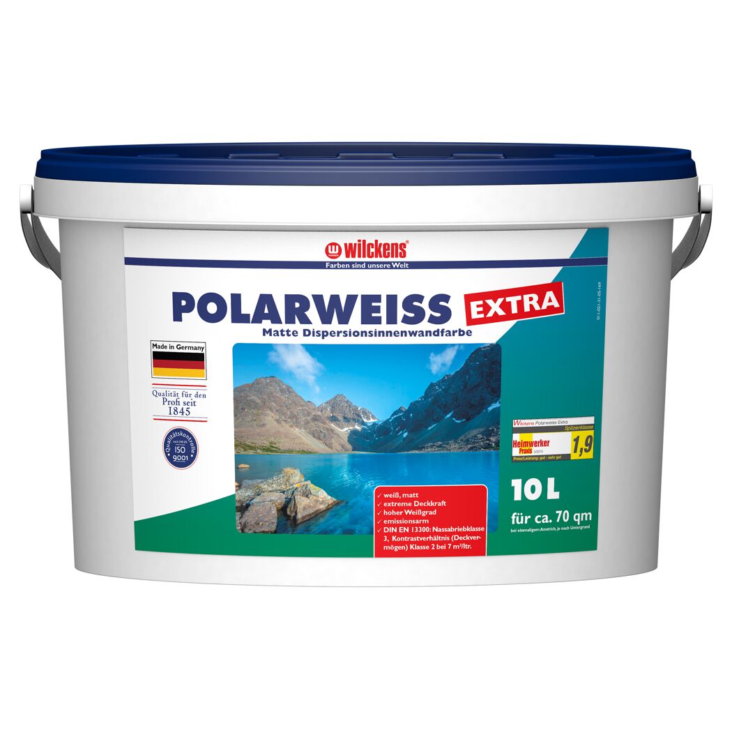 Wandfarbe 'Polarweiß' matt 10 l