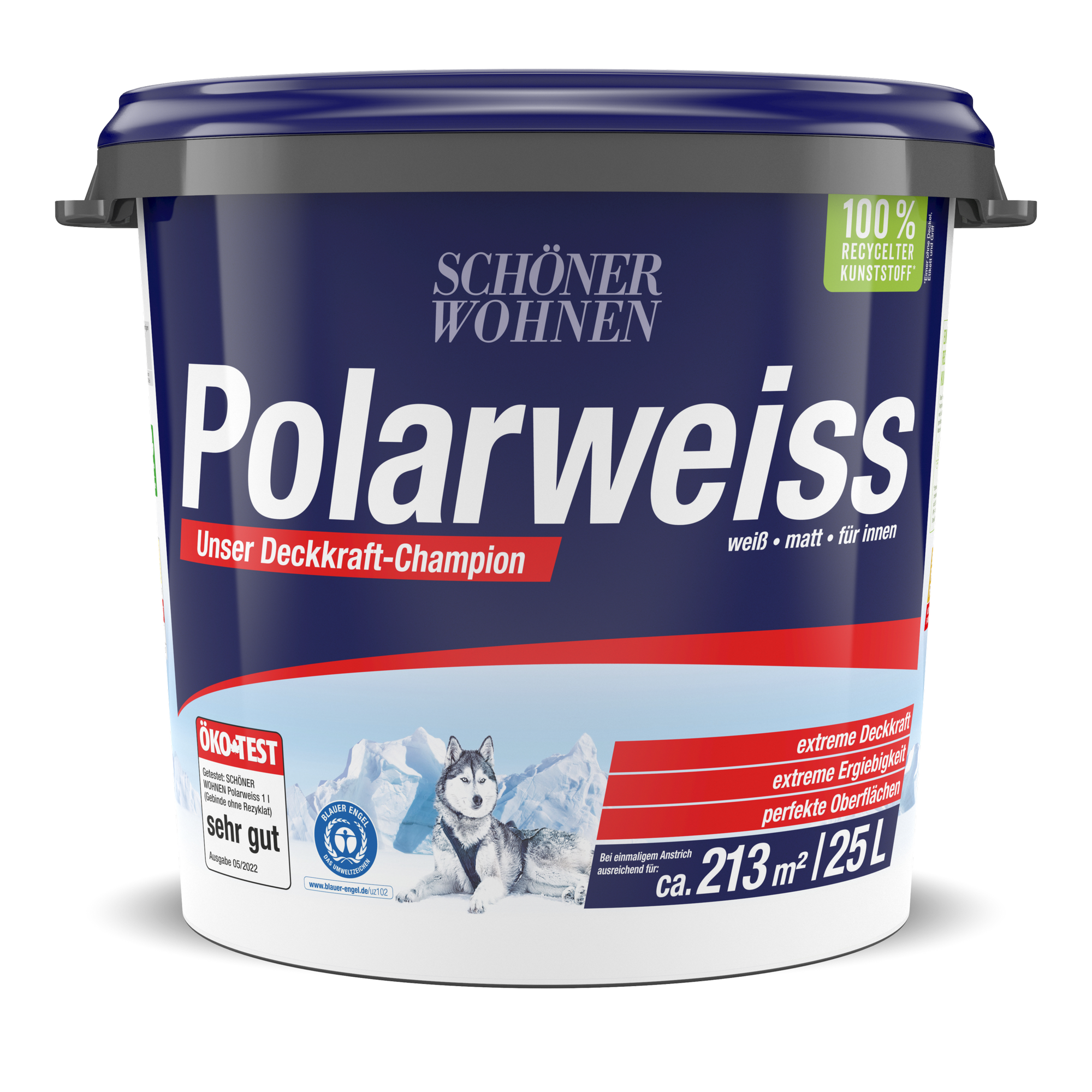 Wandfarbe 'Polarweiß' matt 25 l + product picture